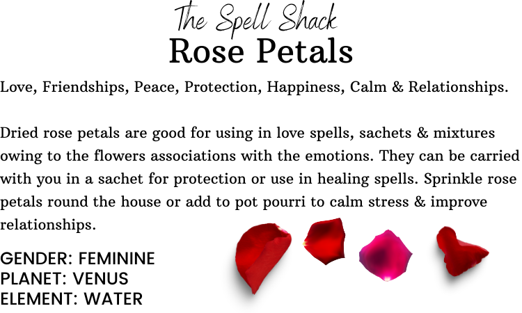 Witchuals - Rituals & Spellwork Apothecary - Rose Petals