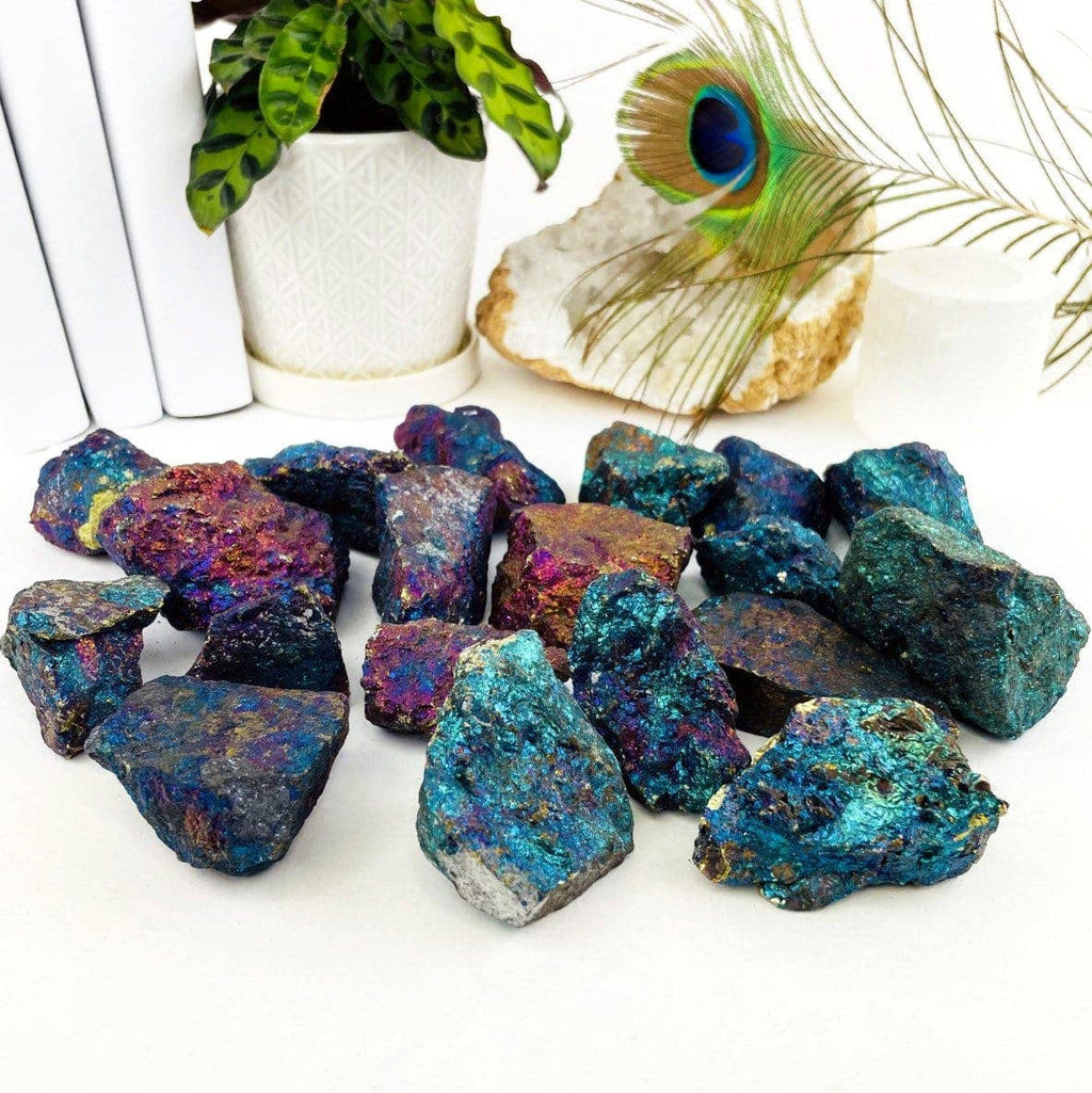 Crystal Peacock Ore Chalcopyrite Stone Chakra Reiki