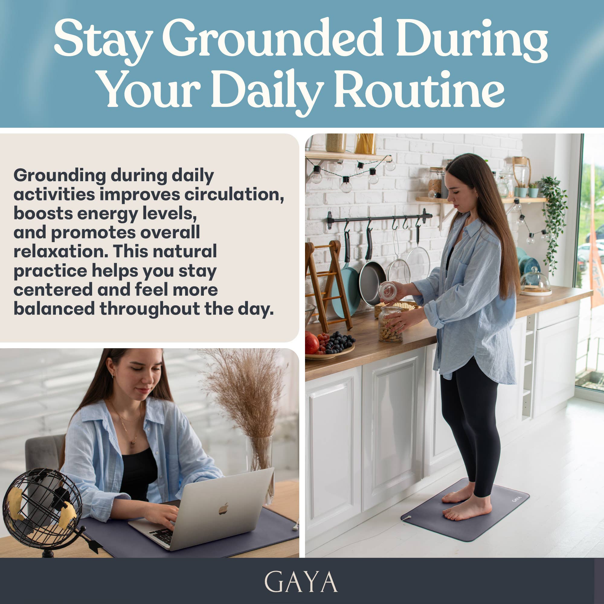 Grounding Mat - Improve Sleep & Reduce inflammation, Purple