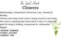 Witchuals - Rituals & Spellwork Apothecary - Cleavers