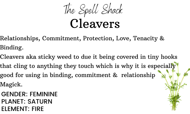 Witchuals - Rituals & Spellwork Apothecary - Cleavers