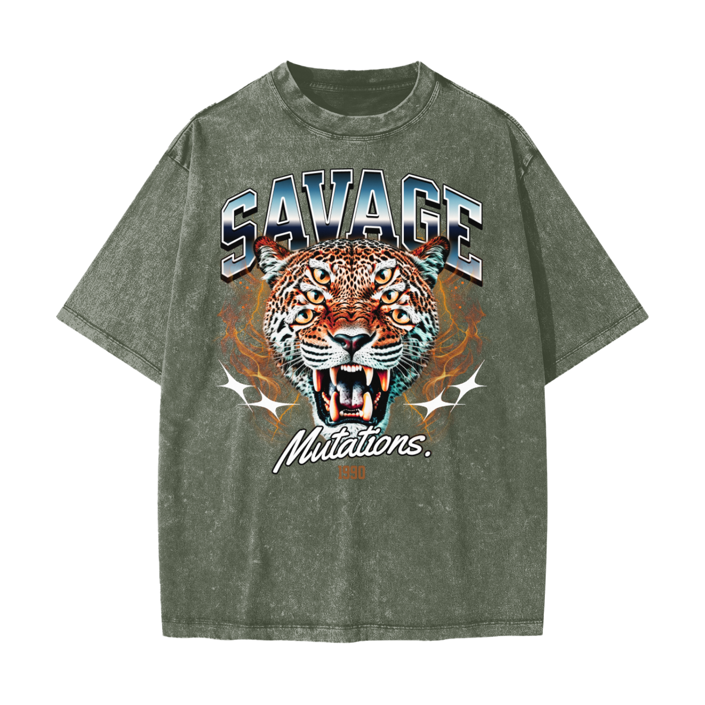 Savage Mutations Heavyweight Snow Washed T-Shirt