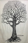 Tapestry Tree of Life Black & White (135 x 220 cm)