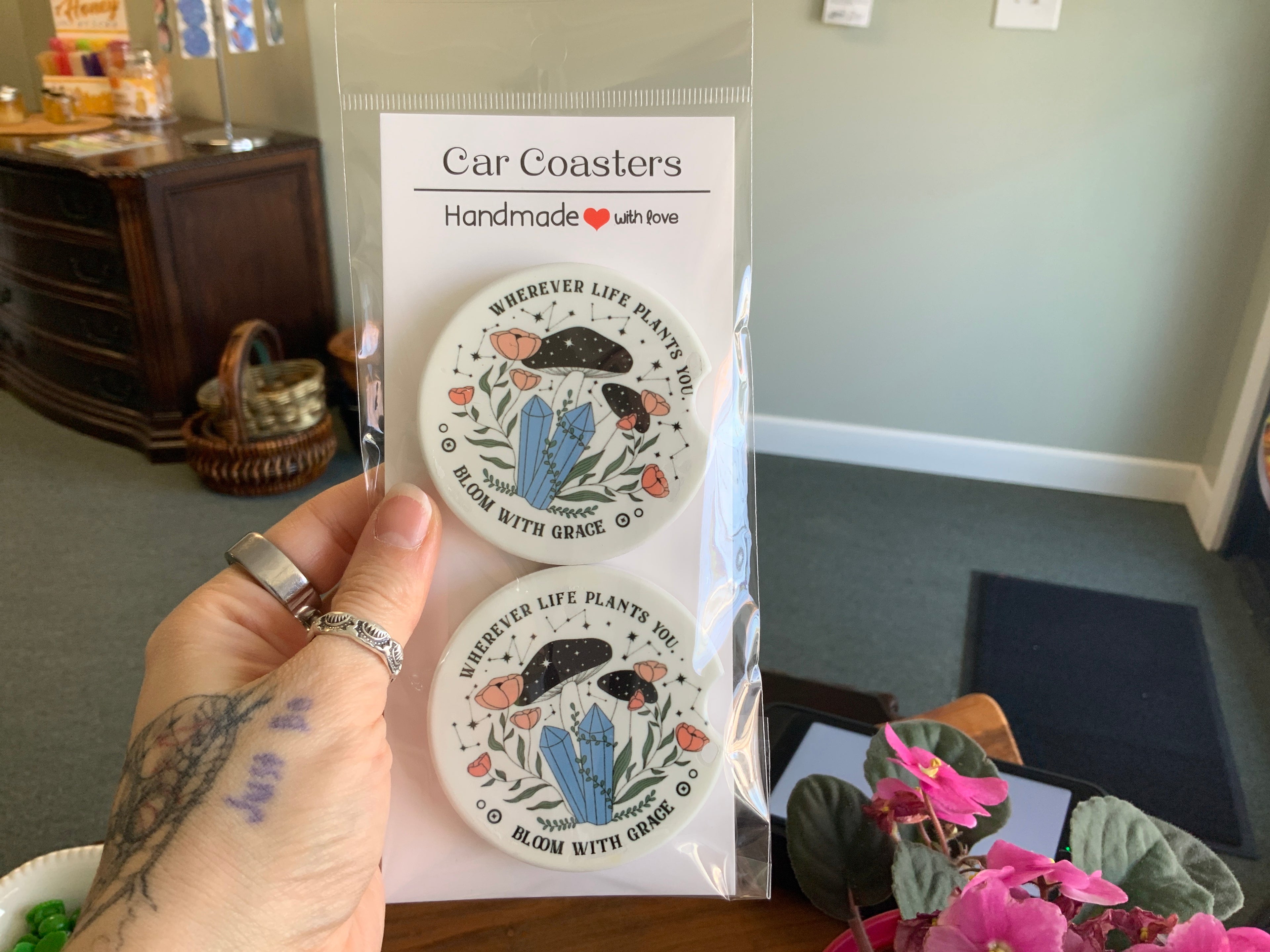 Ceramic Car Coasters