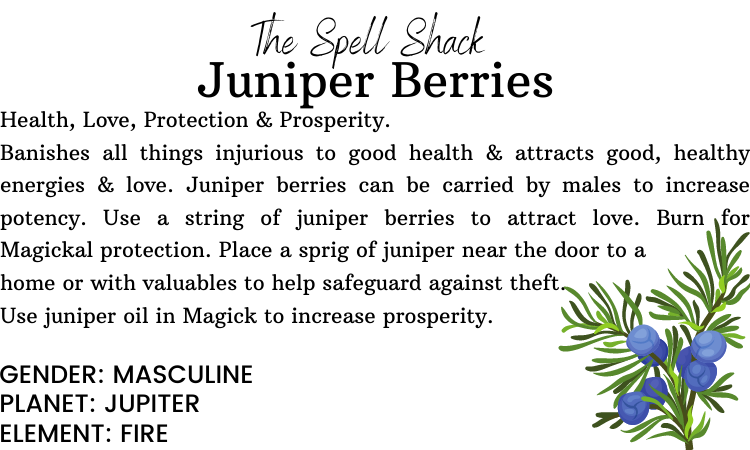 Witchuals - Rituals & Spellwork Apothecary - Juniper Berries