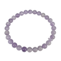 Natural Lavender Amethyst 6mm 7.5” Crystal Bracelet