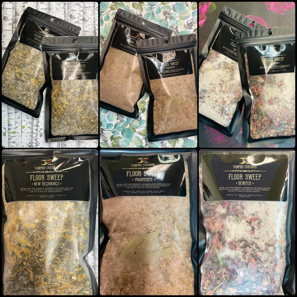 Magickal Floor Sweep / Bewitch New Beginnings Prosperity