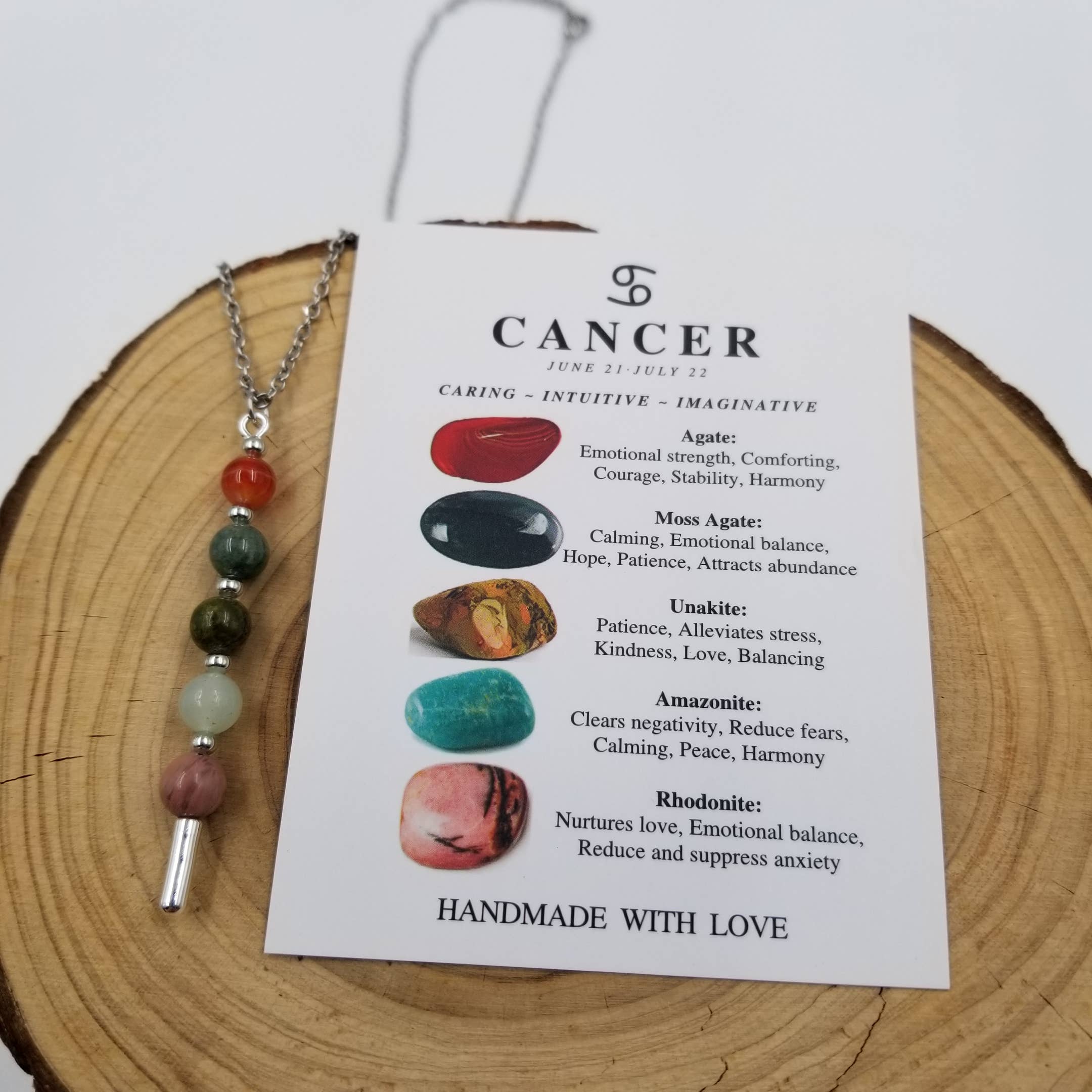 Handmade Natural Stone Chakra Constellation Necklace