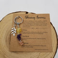 Natural Stone Wish Chakra Keychain With Card