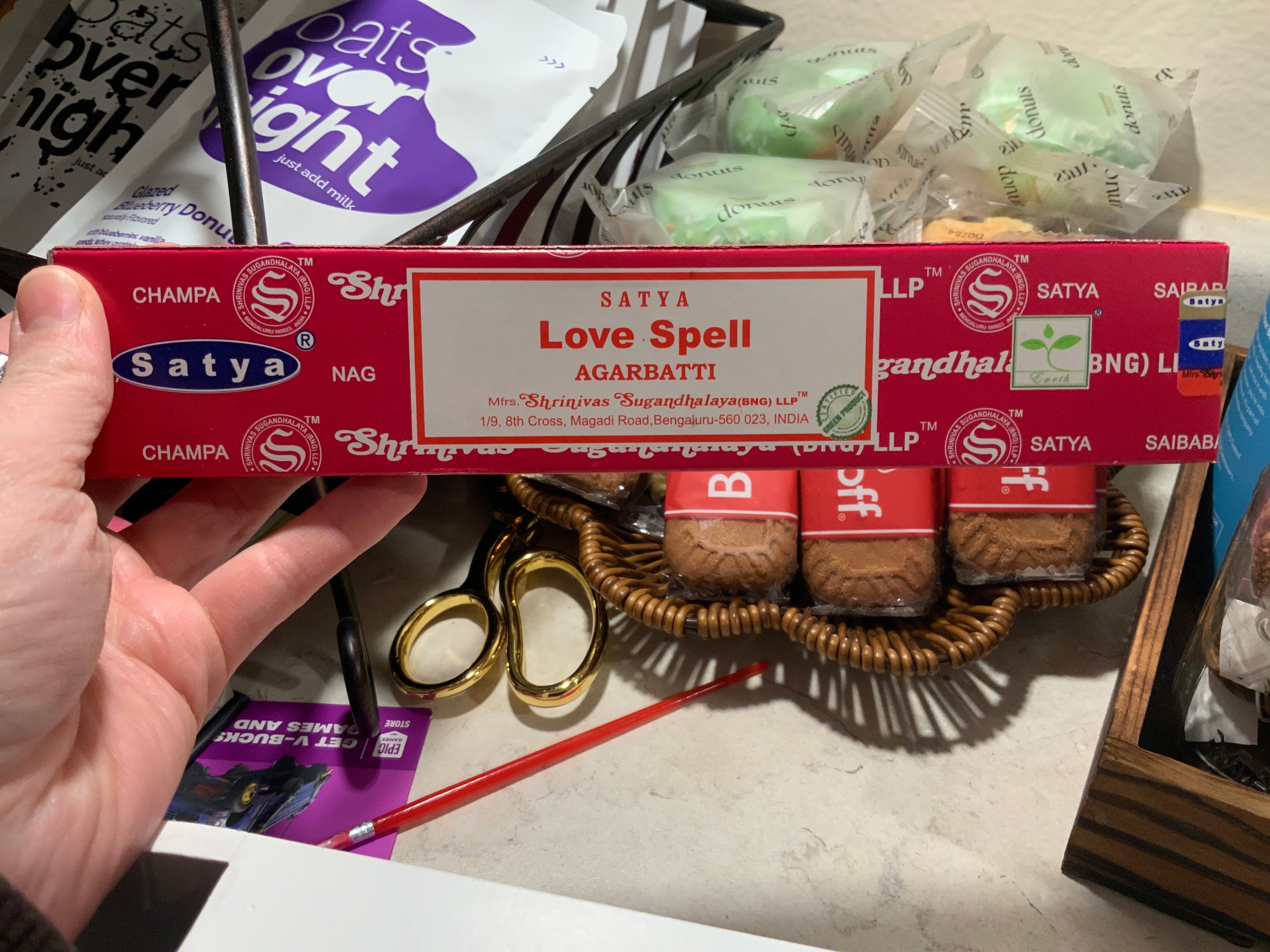 Love spell sticks