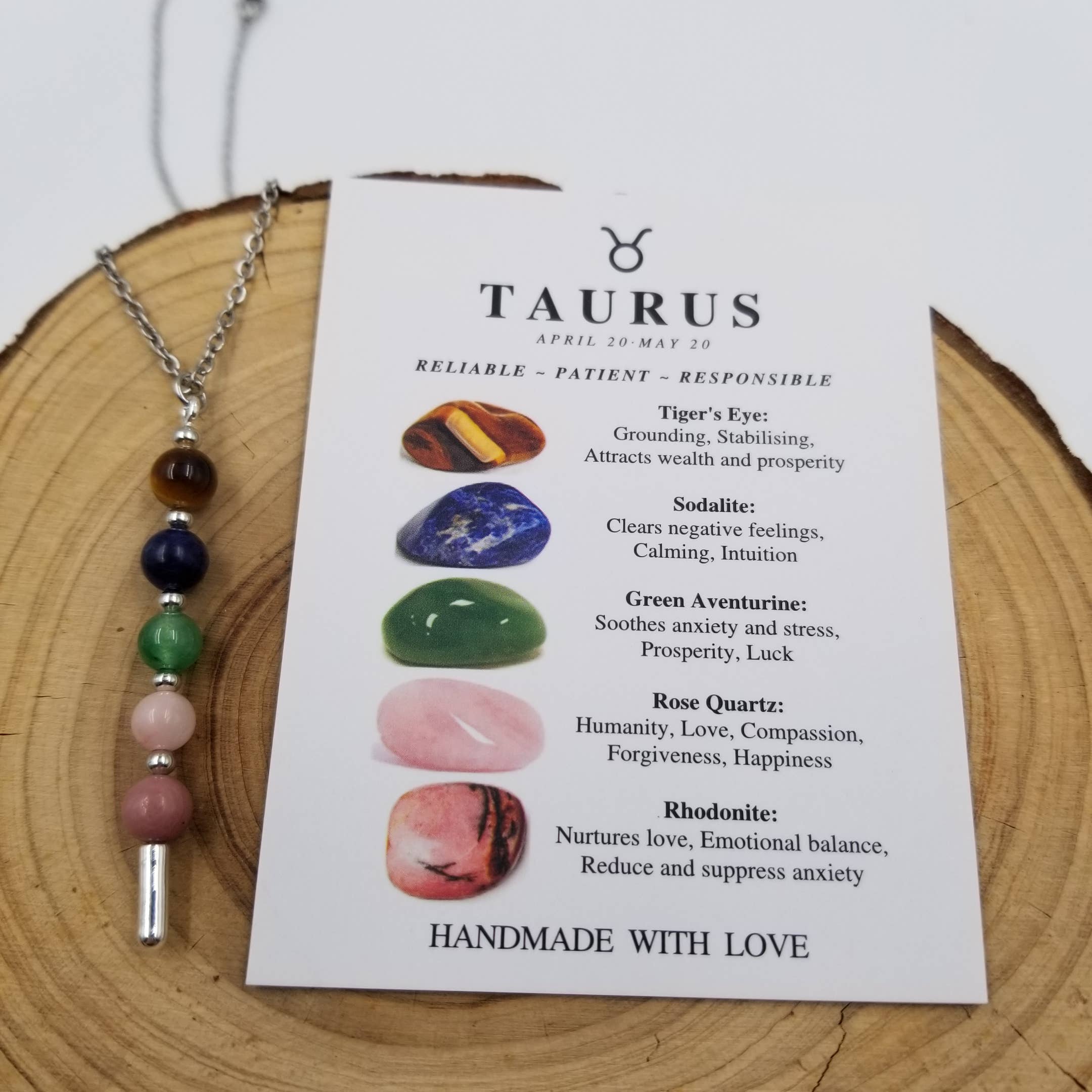 Handmade Natural Stone Chakra Constellation Necklace