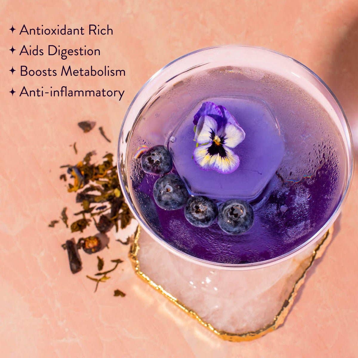 Blueberry Cheesecake Oolong Iced Tea