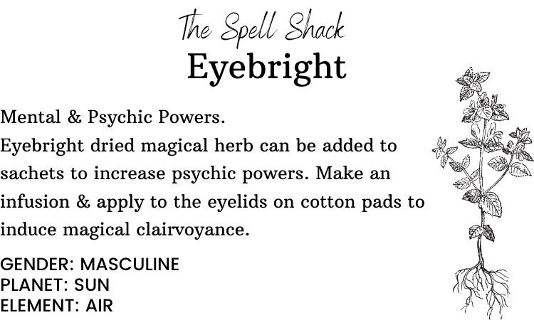 Witchuals - Rituals & Spellwork Apothecary - Eyebright