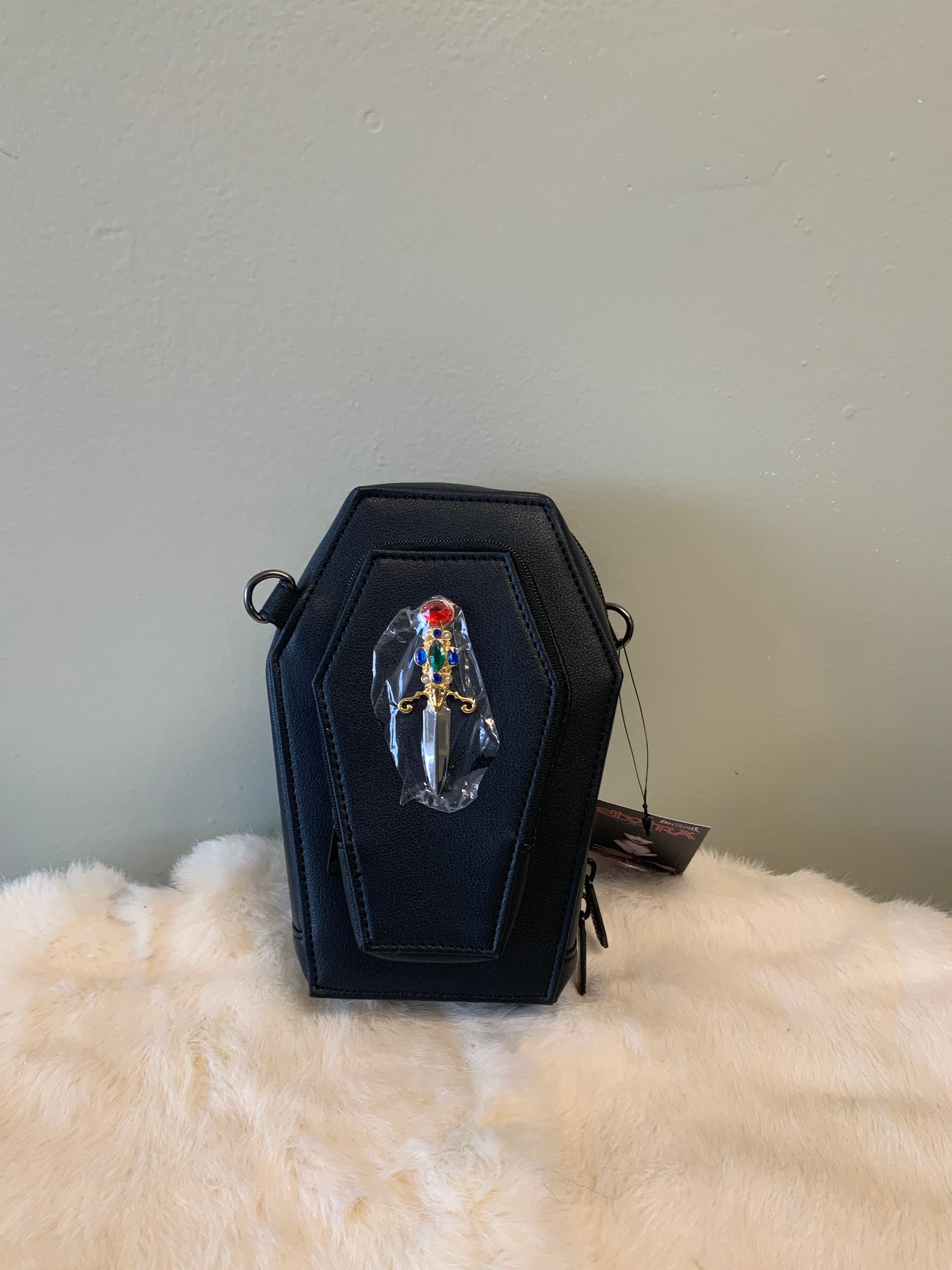 Elvira Dagger Coffin Mini Crossbody Purse