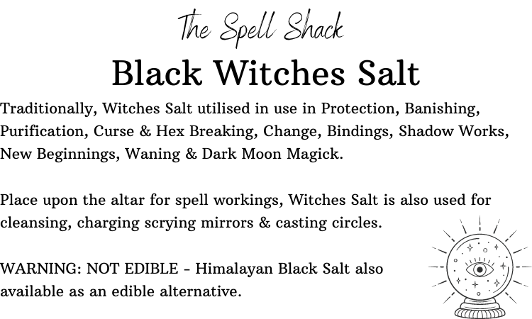 Witchuals - Rituals & Spellwork Apothecary - Black Witches Salt