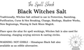 Witchuals - Rituals & Spellwork Apothecary - Black Witches Salt