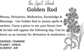 Witchuals - Rituals & Spellwork Apothecary - Golden Rod