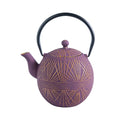 Purple Yarm Design 28oz Cast Iron Tea Pot (1/8)