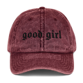 Good Girl Vintage Acid Wash Dad Cap