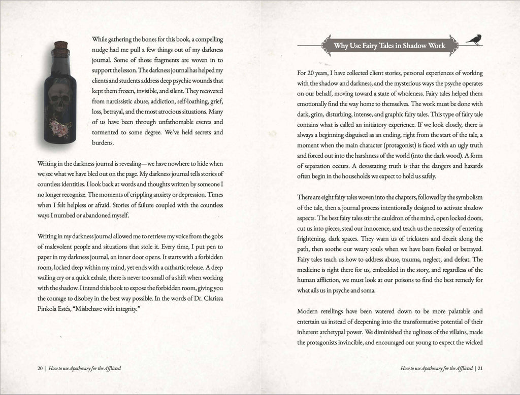 Apothecary for the Afflicted: Shadow Work Book