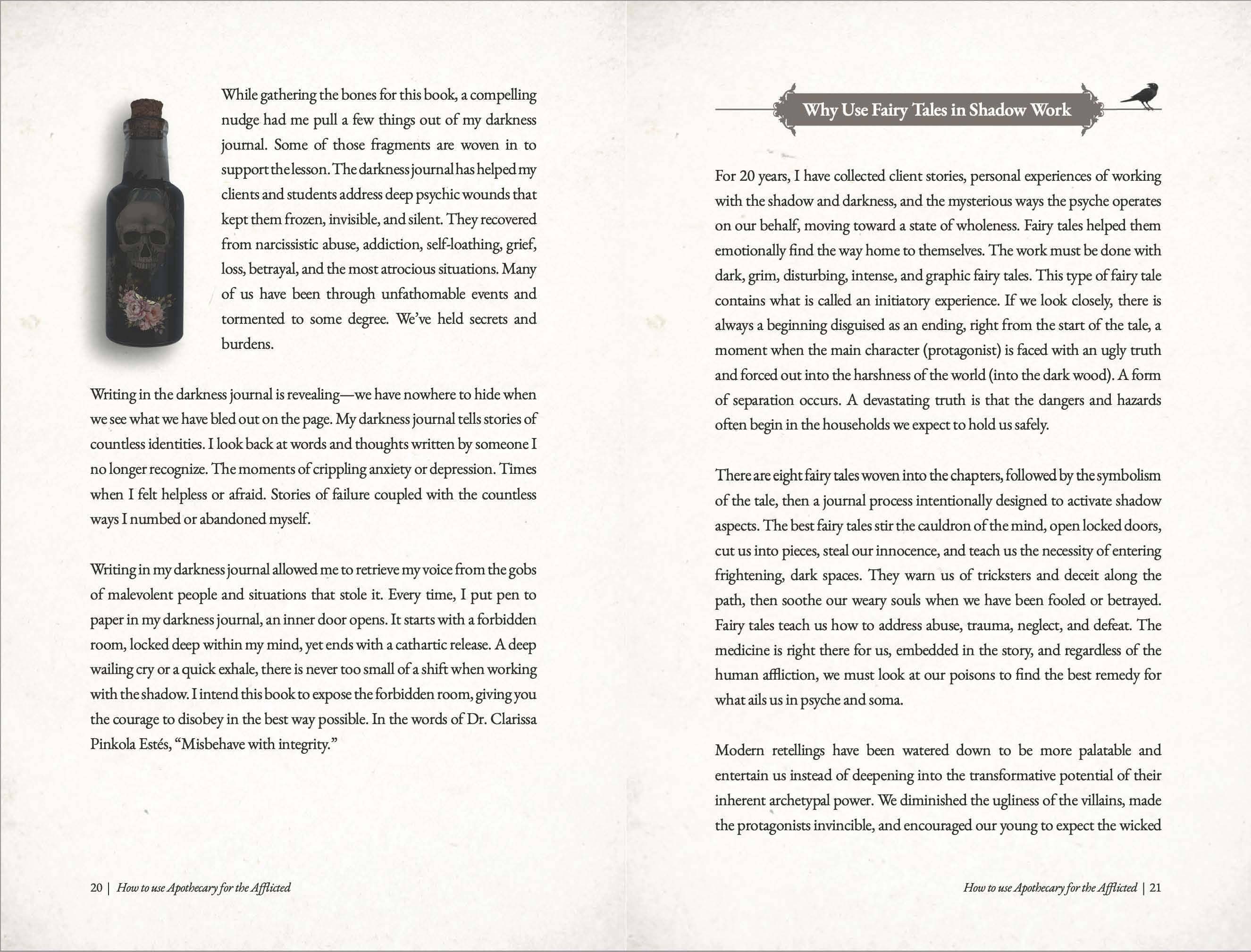Apothecary for the Afflicted: Shadow Work Book