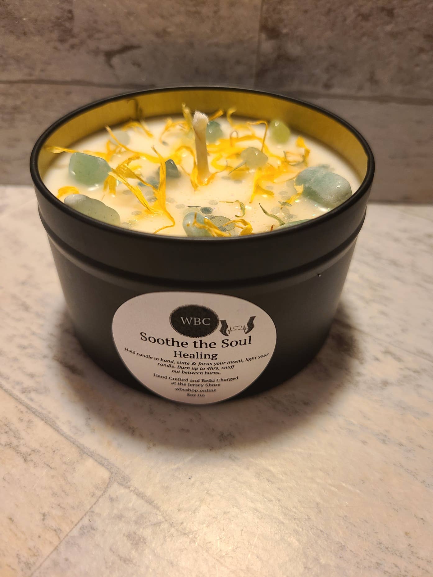 Soothe the Soul, Energy Work, 8oz Intention Soy Candles