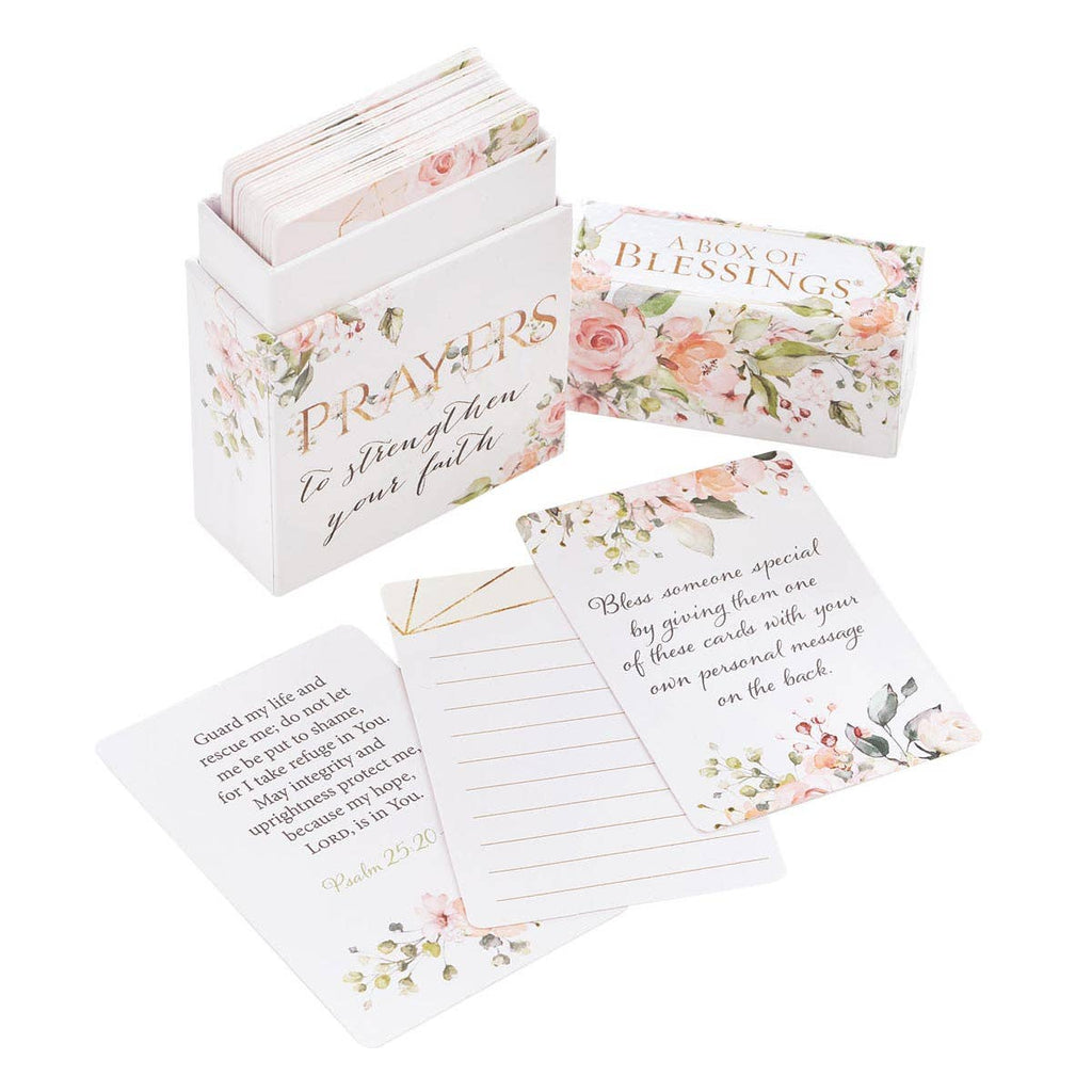 Christian Art Gifts - Box of Blessings Prayers to Strengthen Your Faith