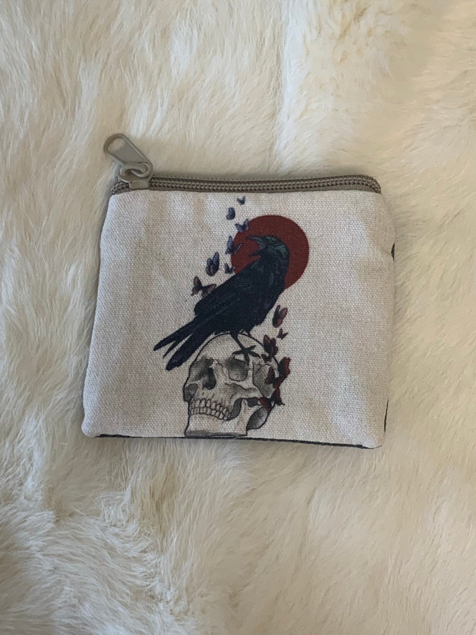 The Raven & Skull Coin Purse