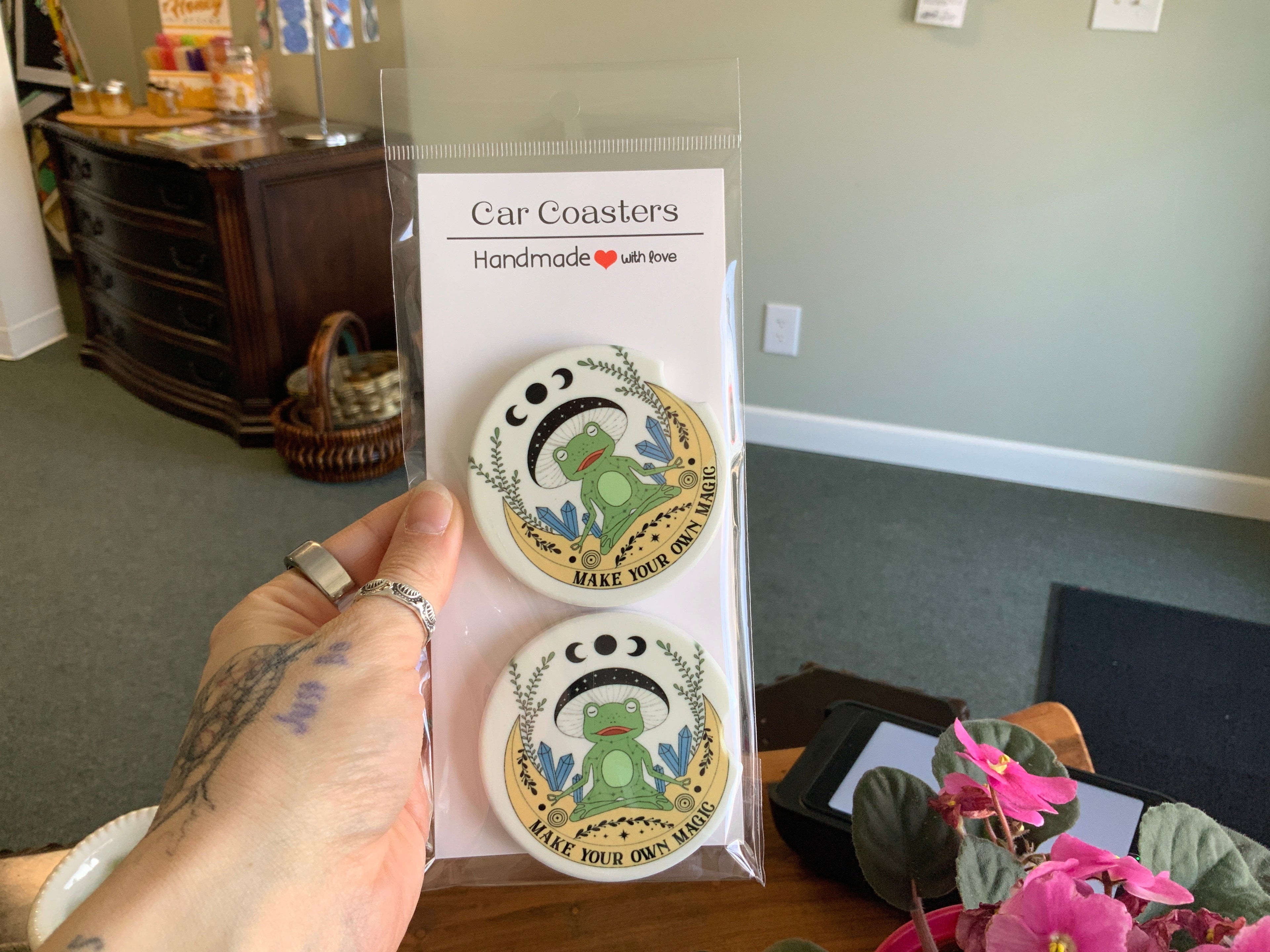 Ceramic Car Coasters