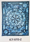 Tapestry Zodiac blue Dye (135 x 220 cm)