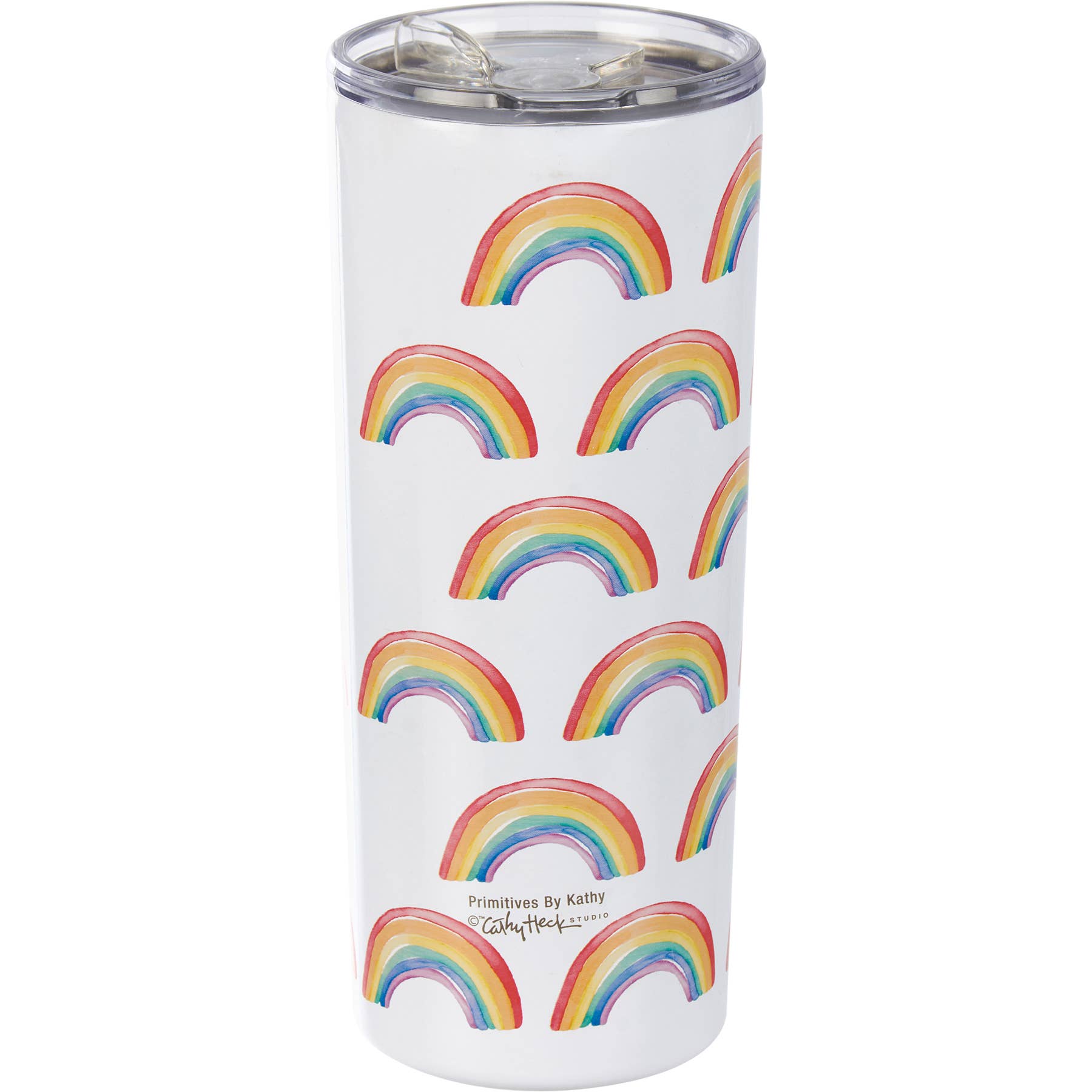 Rainbow Pattern Coffee Tumbler