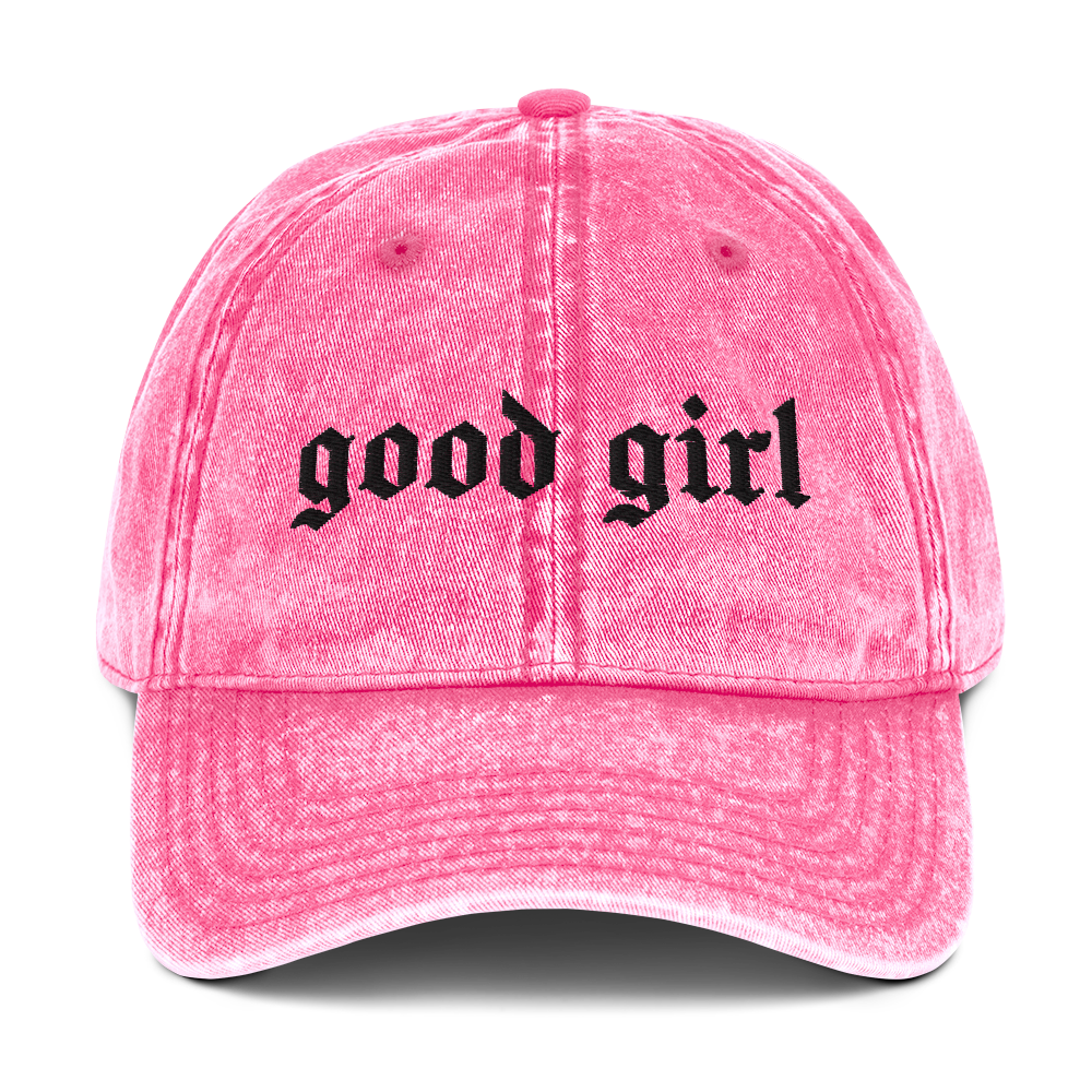 Good Girl Vintage Acid Wash Dad Cap