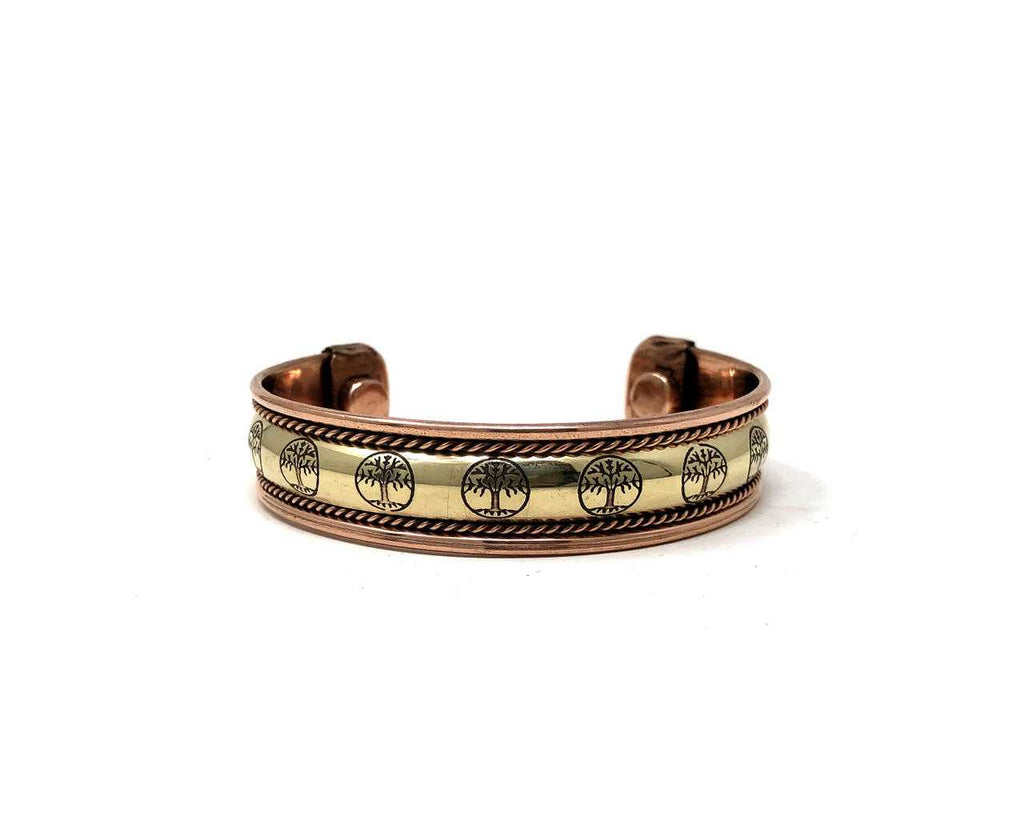 Copper Bracelet Magnetic (Tree of Life)