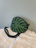 Monstera Leaf Crossbody Bag in Vinyl