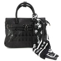 Skull Pattern Satchel in Vinyl