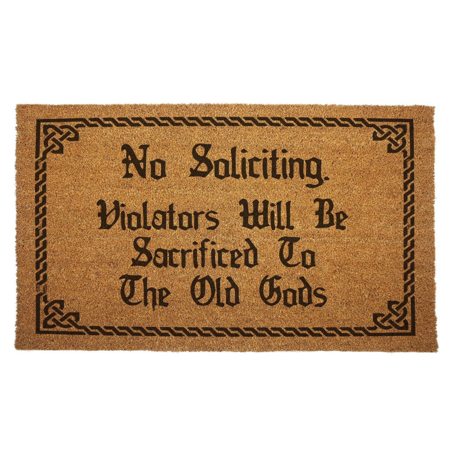 Violators Will Be Sacrificed Door Mat