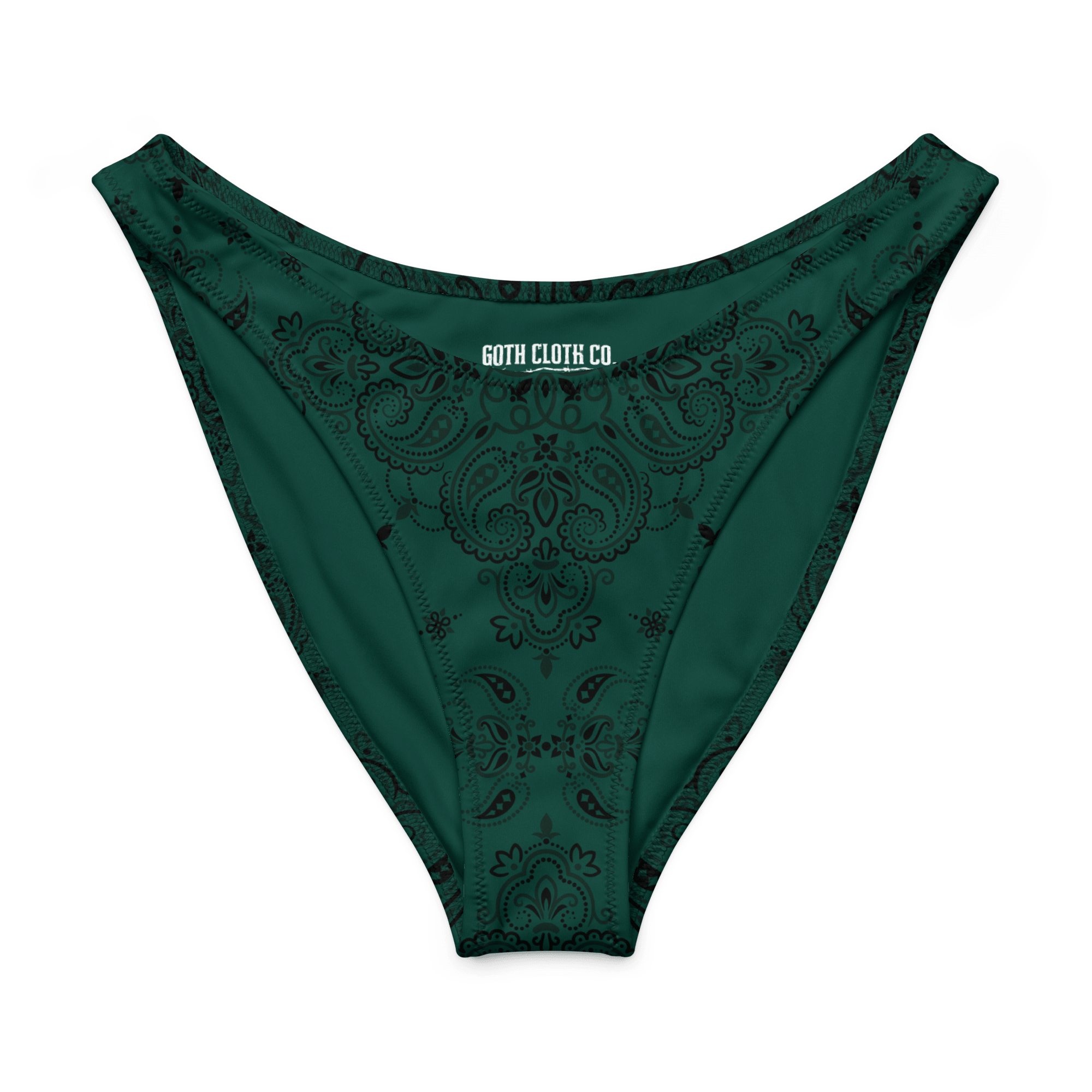 Poison Paisley V-Cut Bikini Bottom