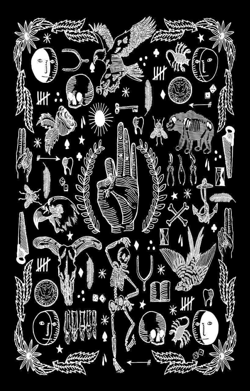 Tapestry  Gothic Hand  60''x90''