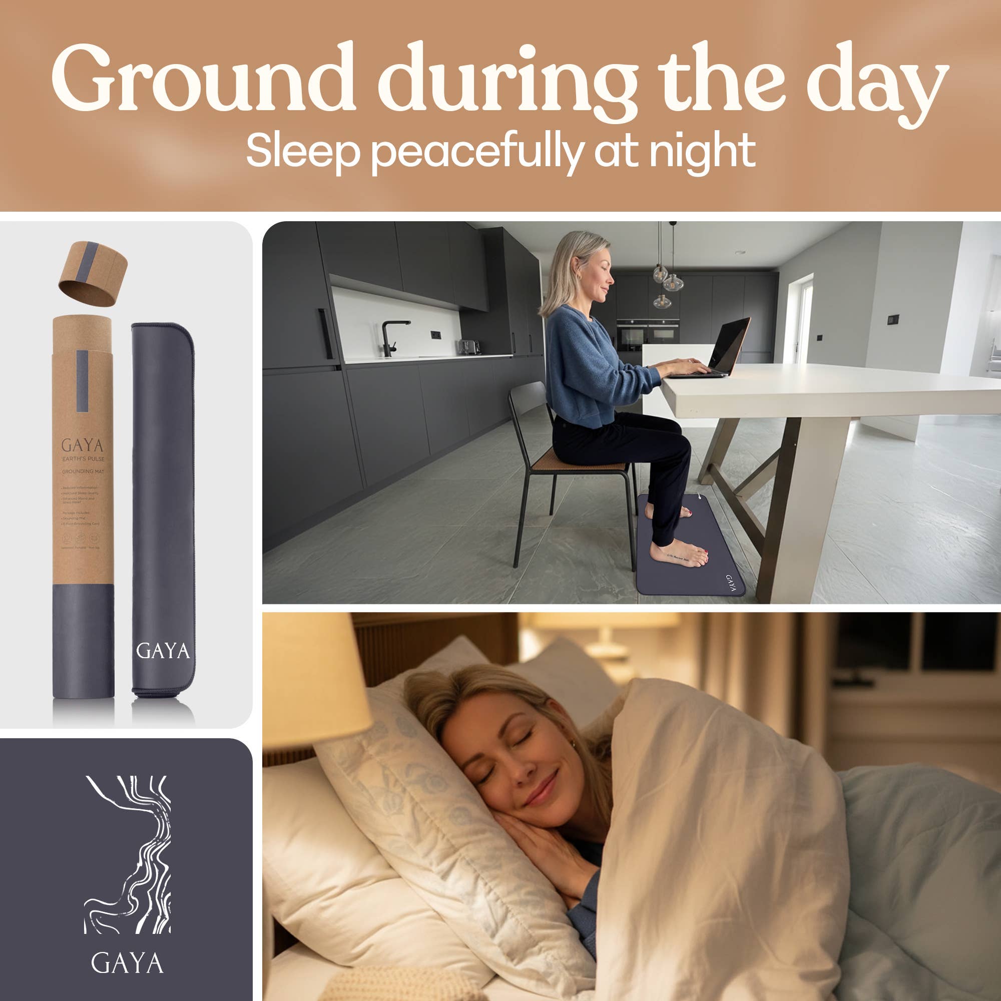Grounding Mat - Improve Sleep & Reduce inflammation, Purple