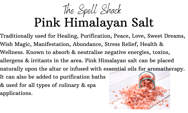 Witchuals - Rituals & Spellwork Apothecary - Pink Himalayan Salt