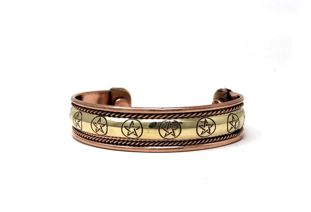 Copper Bracelet Magnetic (pentacle)