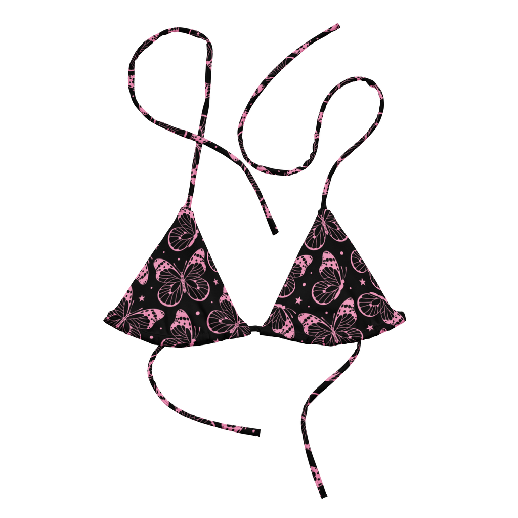 You're My Butterfly Y2K String Bikini Top