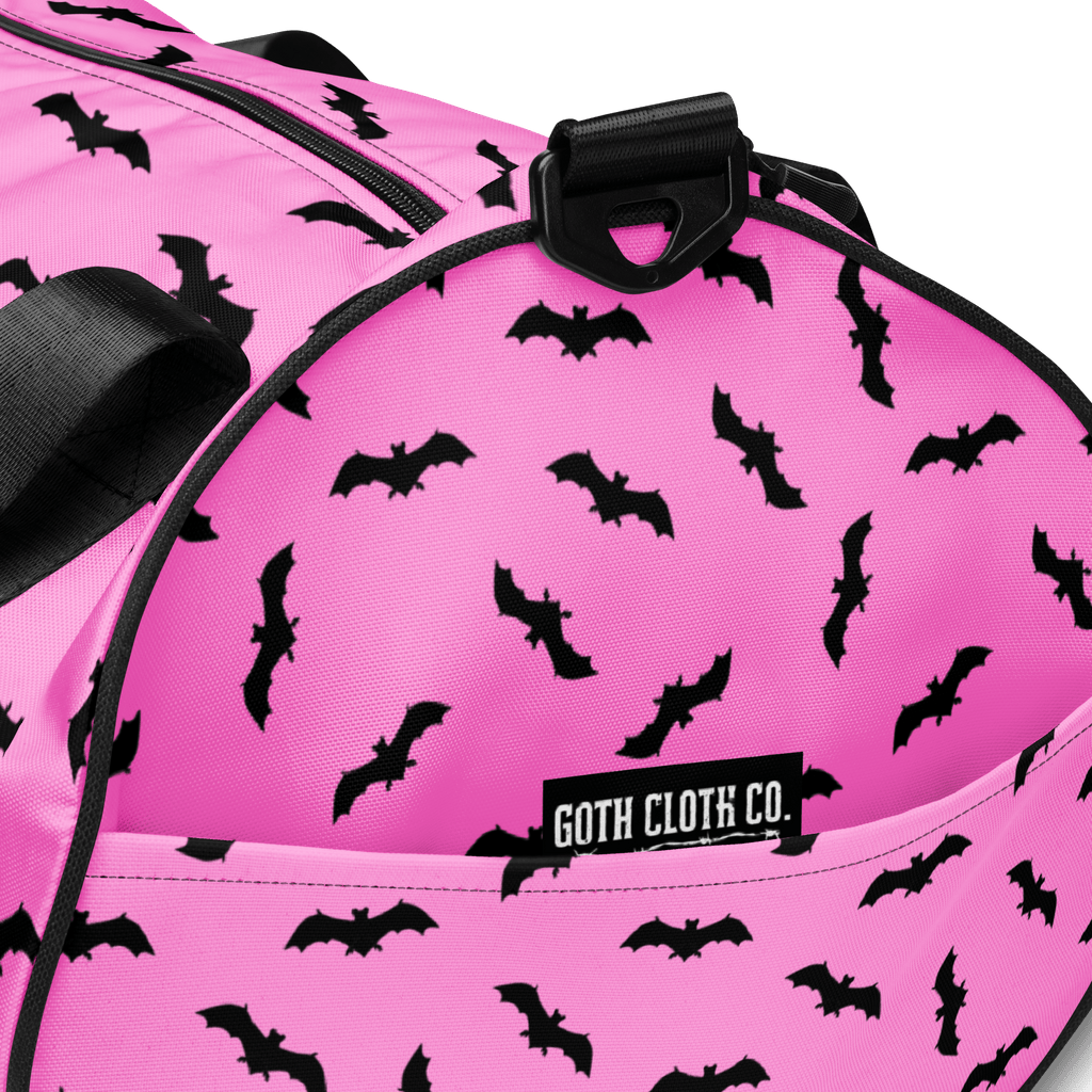 Pink Bats Gym Bag