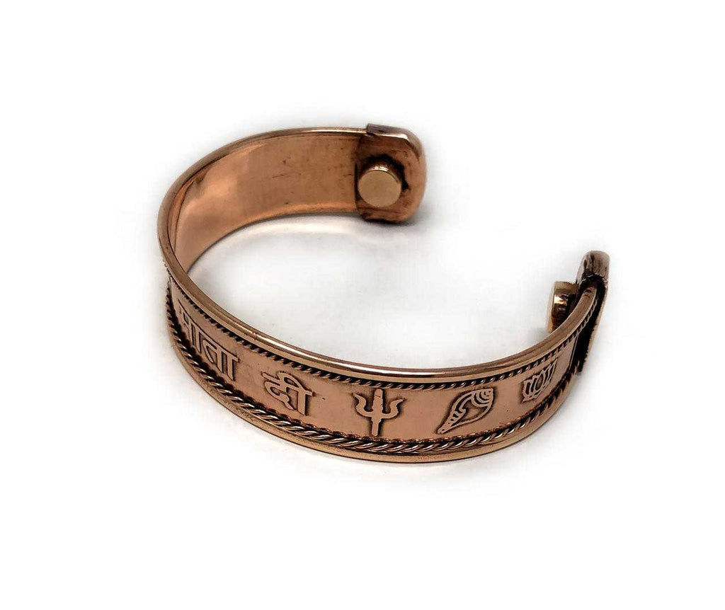 Copper Bracelet  Jai Mata Di(For Power)