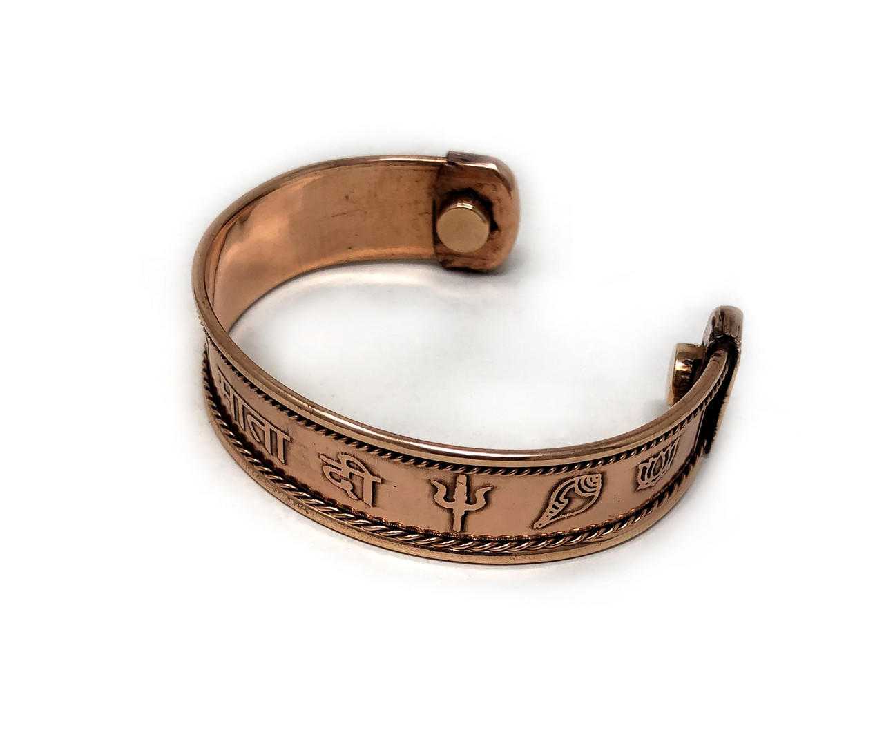 Copper Bracelet  Jai Mata Di(For Power)