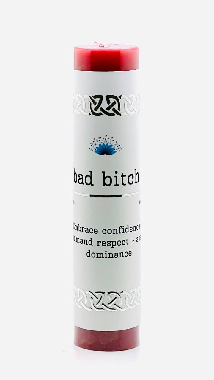 Manifestation Pillar Candle Bad Bitch 7"x1.5"