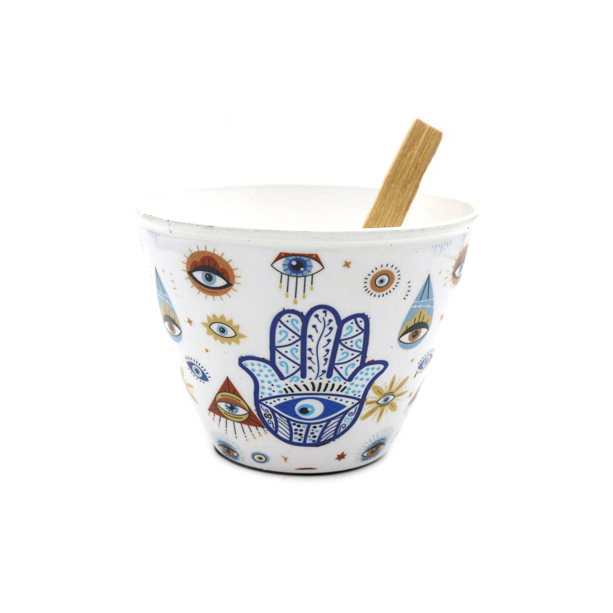 Metal Smudging Bowl (4 in.): Hamsa Hand