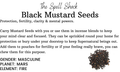 Witchuals - Rituals & Spellwork Apothecary - Black Mustard Seeds