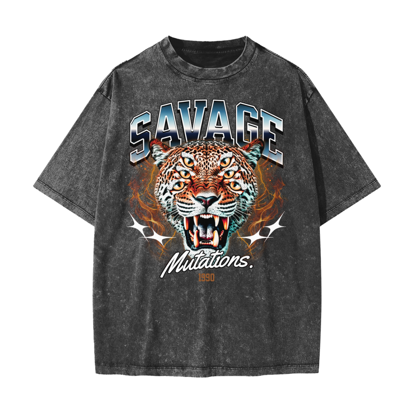 Savage Mutations Heavyweight Snow Washed T-Shirt