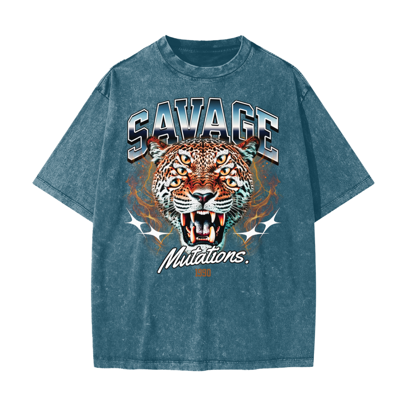 Savage Mutations Heavyweight Snow Washed T-Shirt